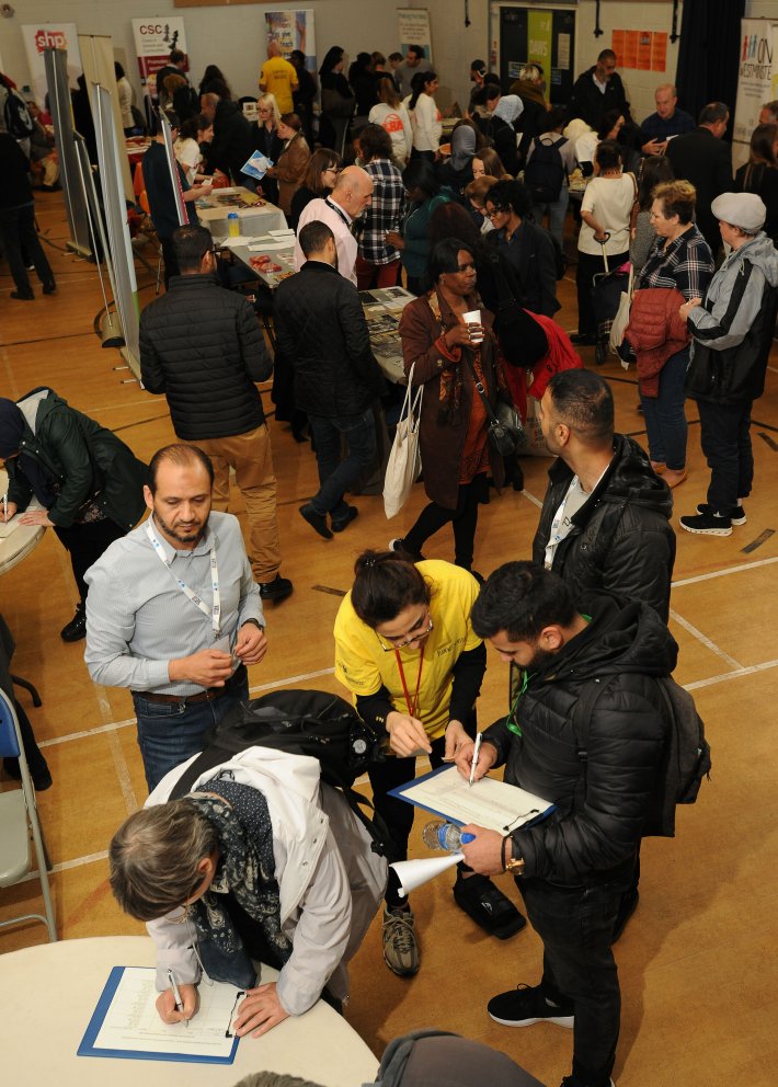 Packed out Volunteers' Fair